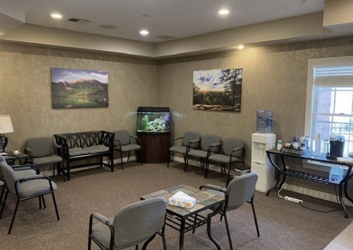 Dental office waiting room