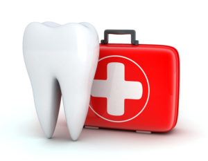 Tooth and first-aid kit graphic